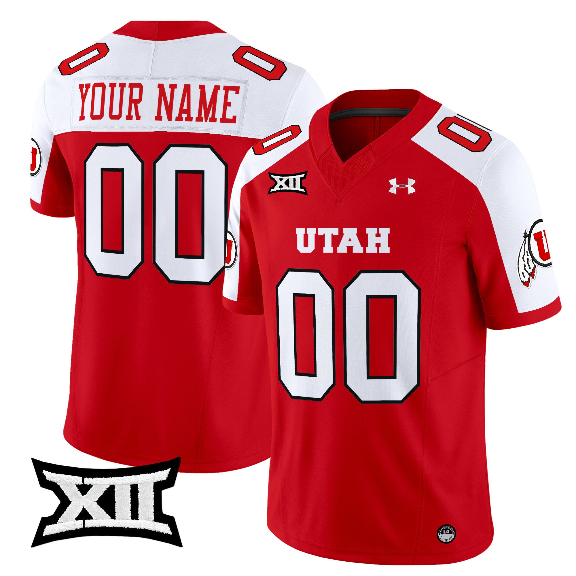 Men Utah Utes Red 2024 Vapor Limited Custom NCAA Jersey style 1